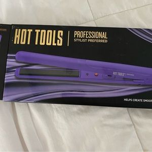 HOT TOOLS NWT professional 3/8” Salon Flat Iron purple ceramic tourmaline